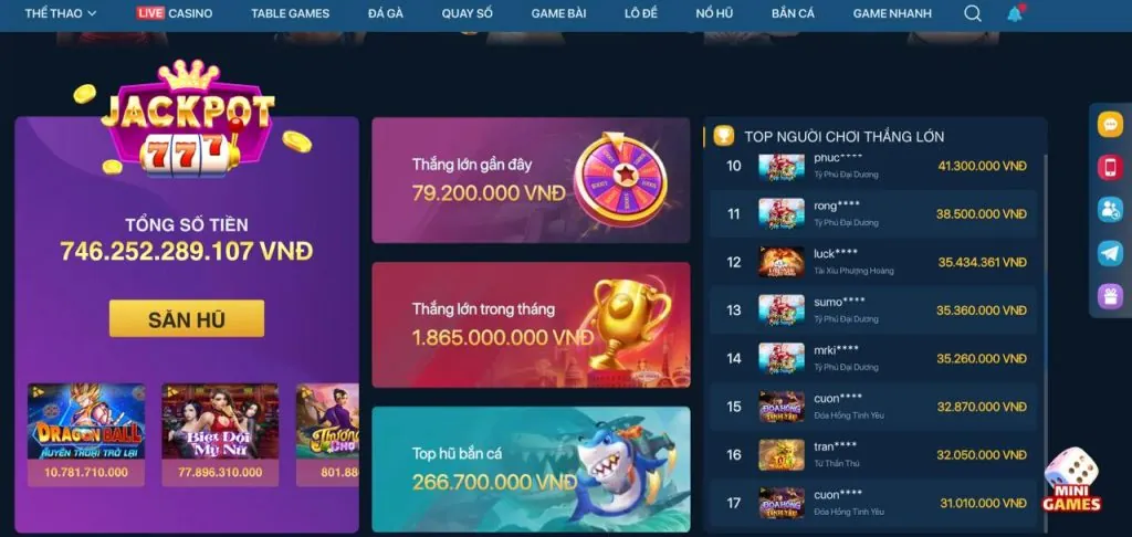 Hình ảnh người chơi hứng khởi với các ưu đãi của j8822